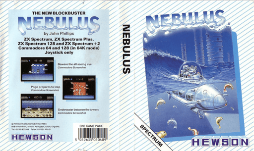 Nebulus box art for ZX Spectrum